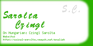 sarolta czingl business card